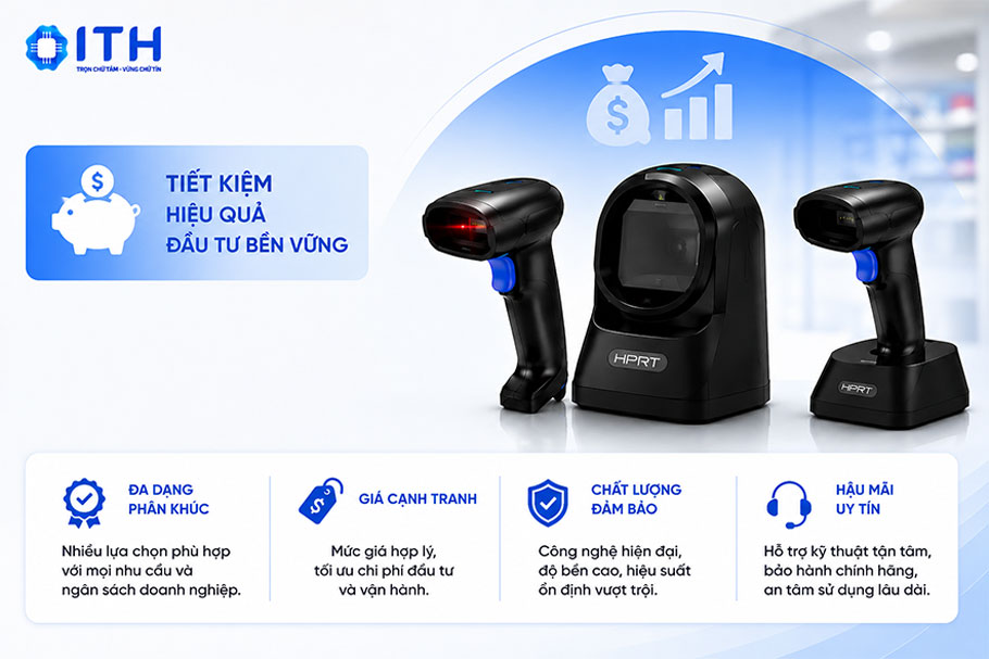 Lựa chọn nào tối ưu cho ngân sách của bạn? Giá Đầu đọc mã vạch HPRT