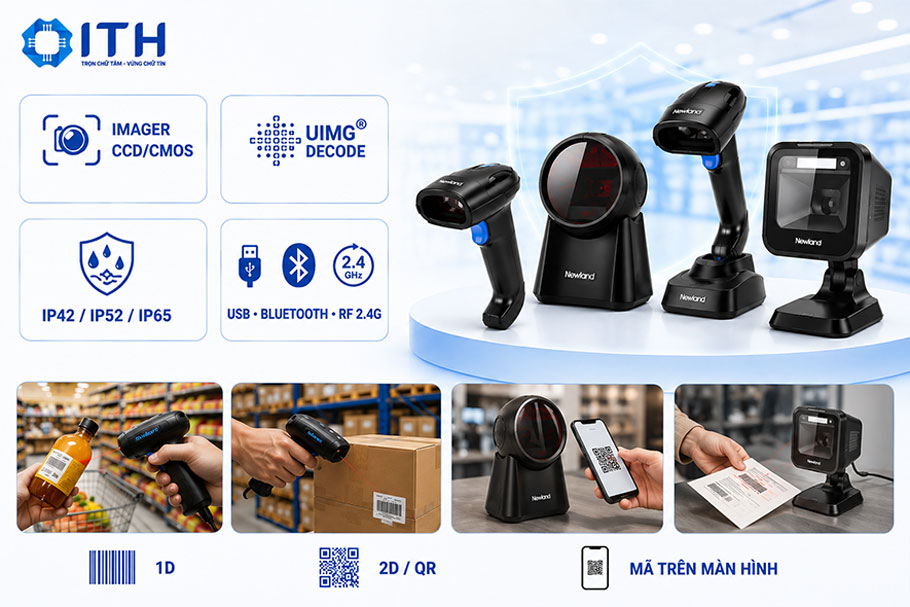 Công nghệ và tính năng nổi bật của đầu đọc mã vạch Newland