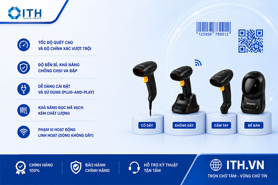 Đặc điểm nổi bật của đầu đọc mã vạch Shangchen
