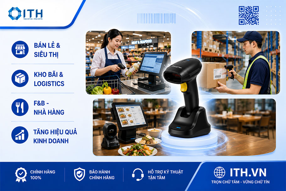 Ứng dụng thực tế và lợi ích vượt trội của đầu đọc mã vạch Shangchen