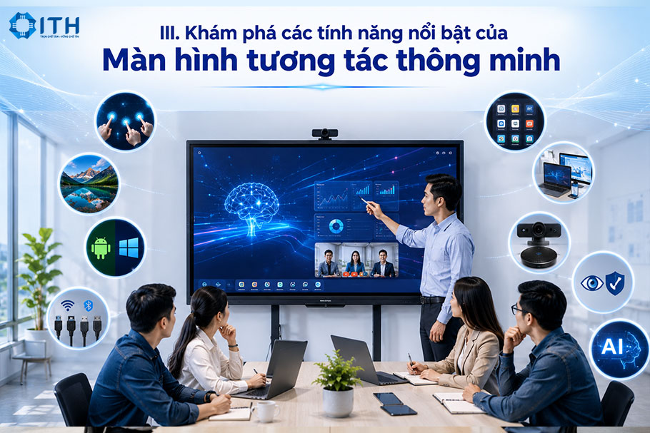 Tính năng nổi bật của Màn hình tương tác