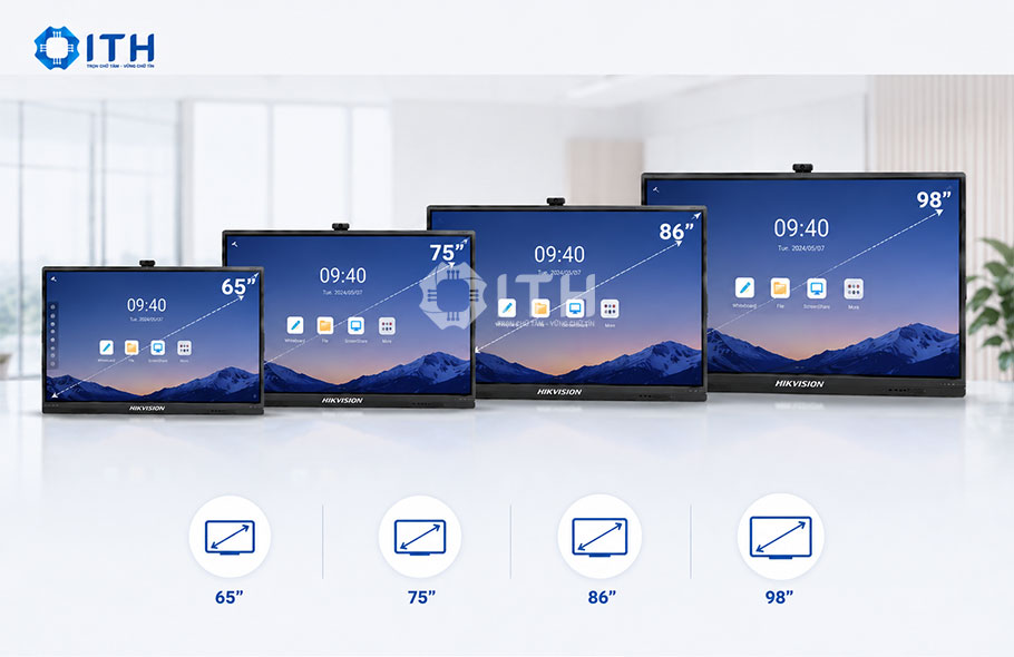 Kích thước phổ biến Màn hình tương tác Hikvision