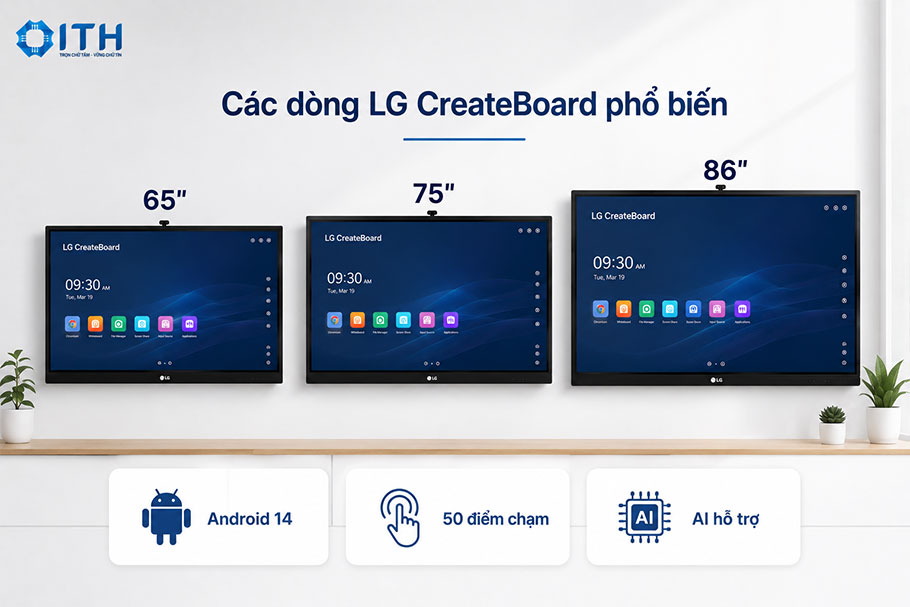 Các dòng LG CreateBoard phổ biến