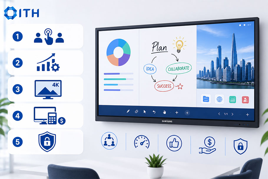 Lợi ích vượt trội khi đầu tư vào màn hình tương tác Samsung