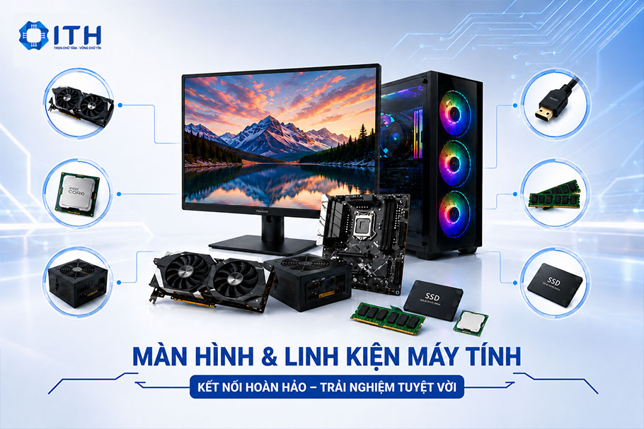 Mối liên hệ giữa Màn hình và Linh kiện máy tính