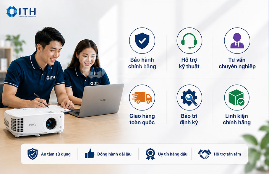 Bảo hành và hỗ trợ sau bán hàng của BenQ và ITH