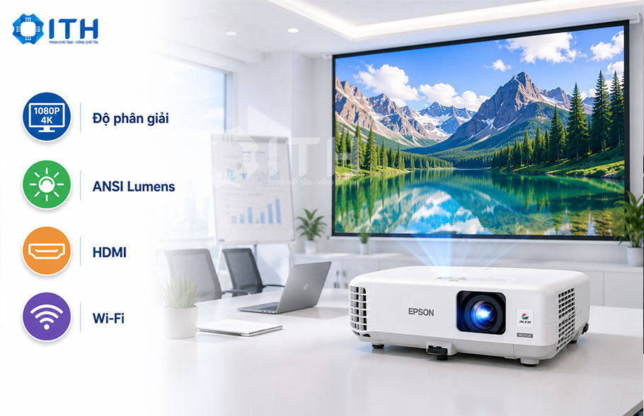 Thông số kỹ thuật quan trọng của máy chiếu Epson