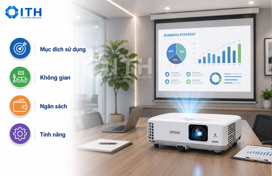 Hướng dẫn chọn mua máy chiếu Epson phù hợp với nhu cầu sử dụng.