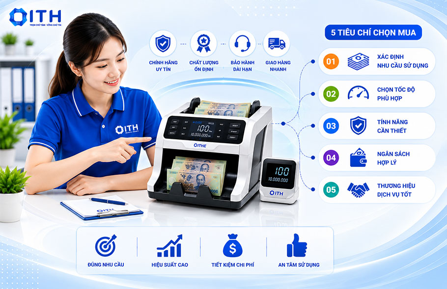 Chọn mua máy đếm tiền phù hợp với nhu cầu