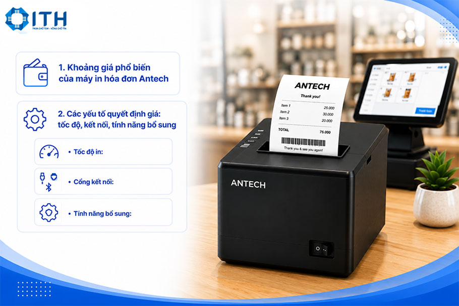Giá Máy in bill hóa đơn Antech