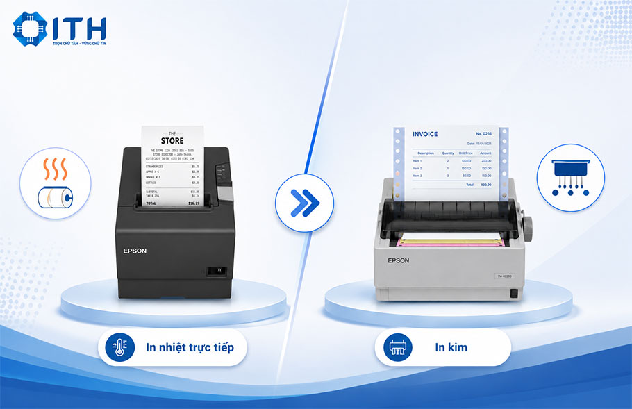 Các công nghệ in chính của máy in bill Epson