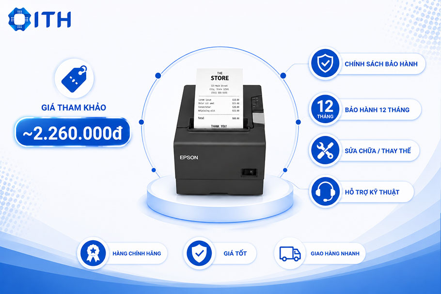 Giá máy in bill Epson và chính sách bảo hành