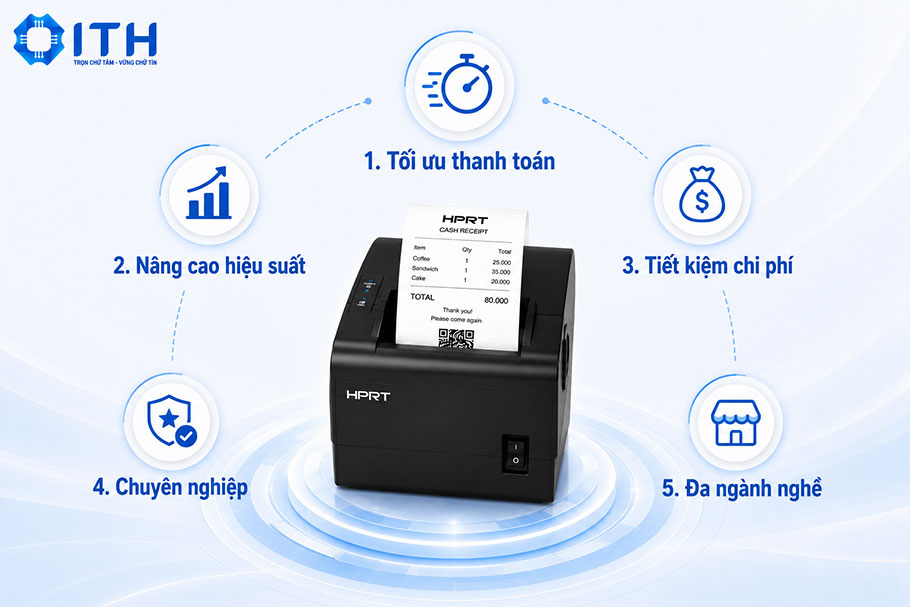 Lợi ích vượt trội khi đầu tư máy in hóa đơn HPRT cho hoạt động kinh doanh