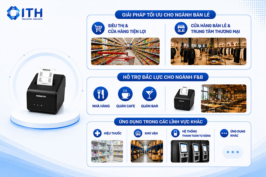 Máy in bill hóa đơn Rongta phù hợp với những mô hình kinh doanh nào?