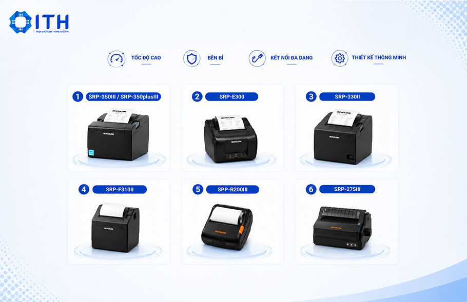 Các dòng máy in hóa đơn Bixolon phổ biến