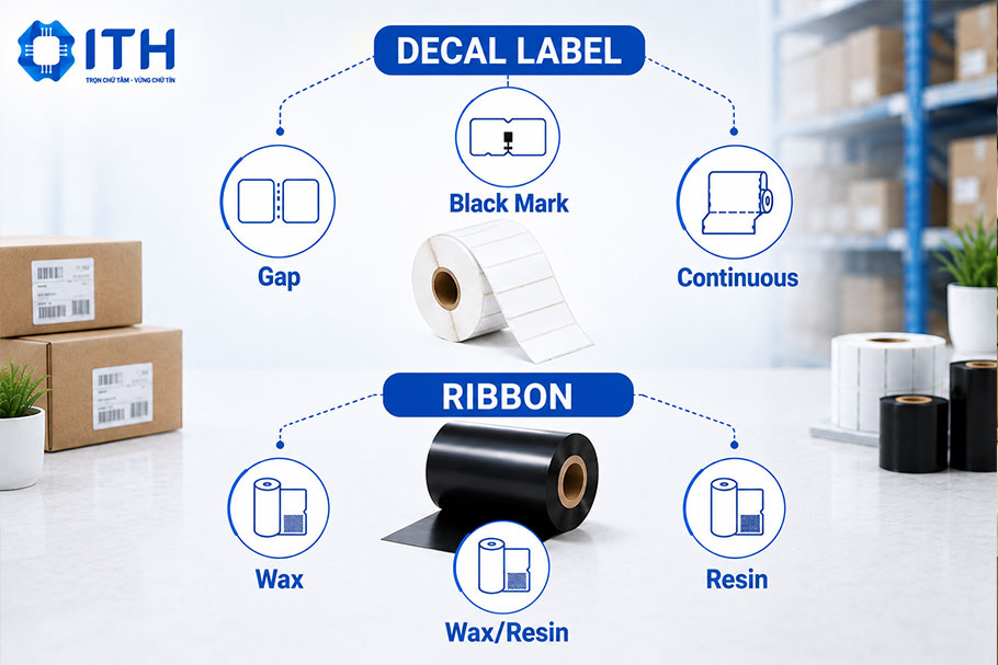 Vật tư tiêu hao cần thiết cho máy in tem mã vạch Bixolon