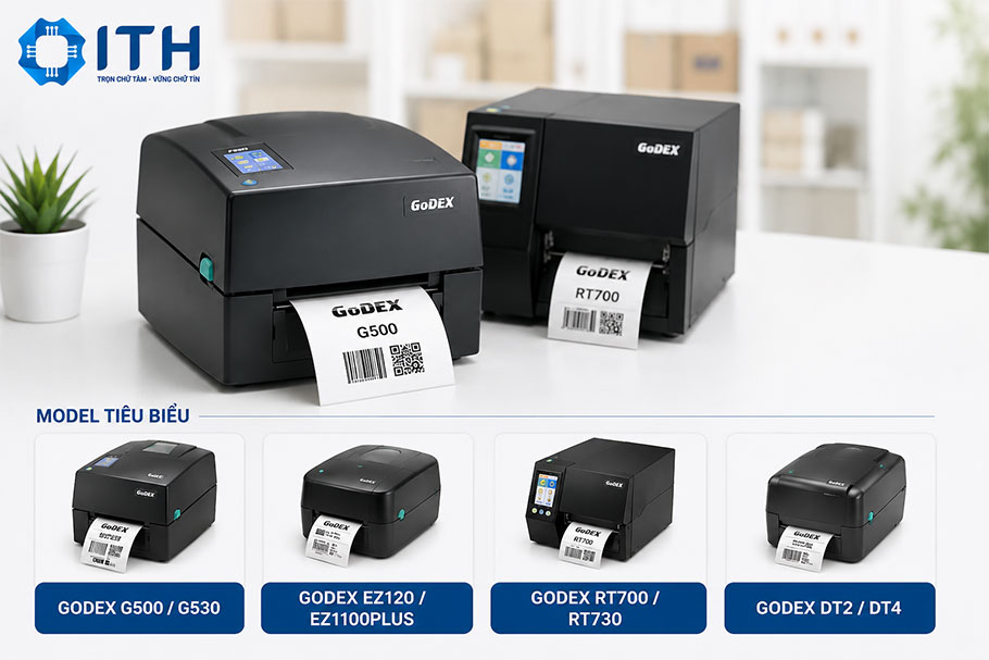 Máy in mã vạch để bàn Godex