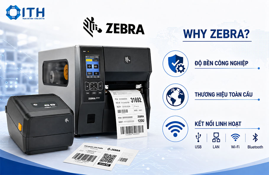 Tại sao nên chọn Máy in tem mã vạch Zebra?