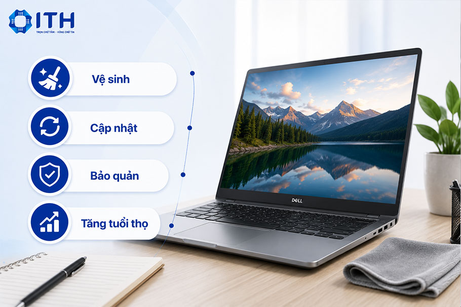 Lời khuyên sử dụng và bảo quản máy tính xách tay Dell