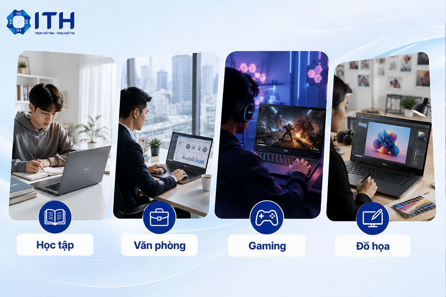 Đối tượng sử dụng máy tính xách tay Dell
