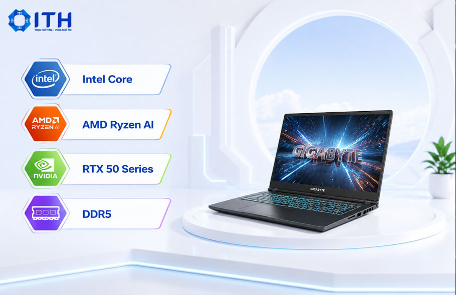 Hiệu năng mạnh mẽ của máy tính xách tay Gigabyte