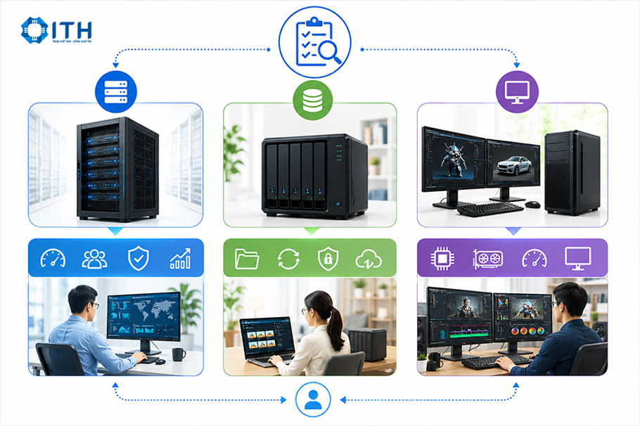 Hướng dẫn lựa chọn Server – NAS – Workstation phù hợp với nhu cầu