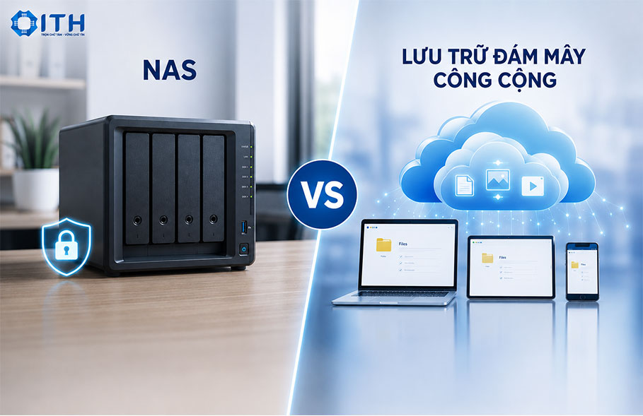 So sánh NAS với lưu trữ đám mây công cộng