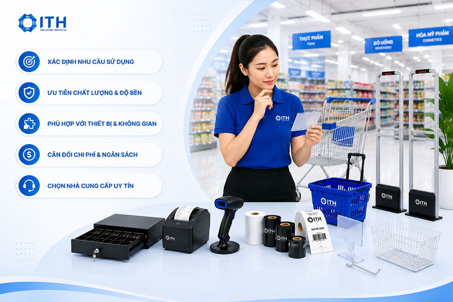 Hướng dẫn lựa chọn vật tư phụ kiện siêu thị phù hợp