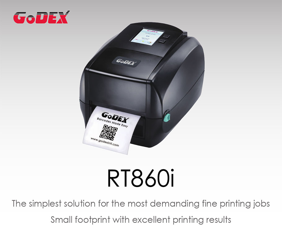 Máy in mã vạch Godex RT860i