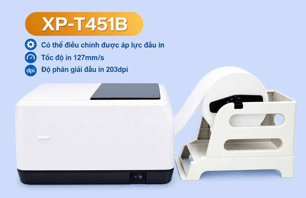 Máy in mã vạch Xprinter XP-T451B