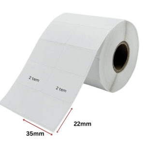 Decal nhiệt 35x22 mm dài 25m - 2 tem trên 1 hàng