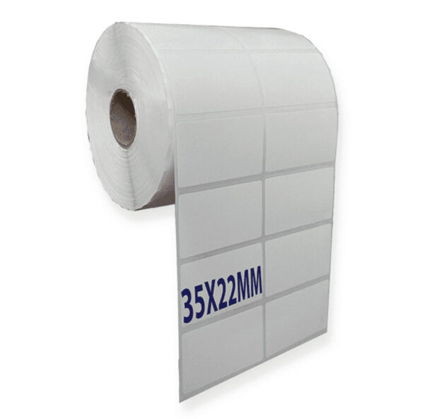 Decal nhiệt 35x22 mm dài 25m - 2 tem trên 1 hàng