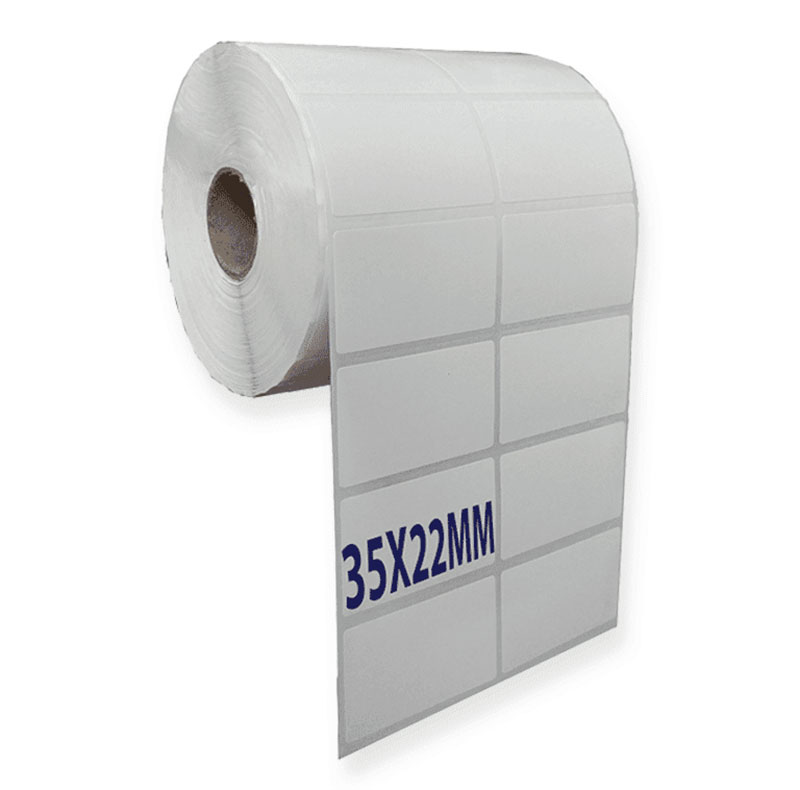 Decal nhiệt 35x22 mm dài 25m - 2 tem trên 1 hàng