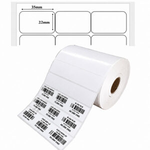 Decal nhiệt 35x22 mm dài 50m – 3 tem trên 1 hàng