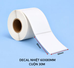 Decal nhiệt 60x80mm dài 30m