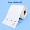 Decal PVC 35x22mm dài 50m 3 tem trên 1 hàng