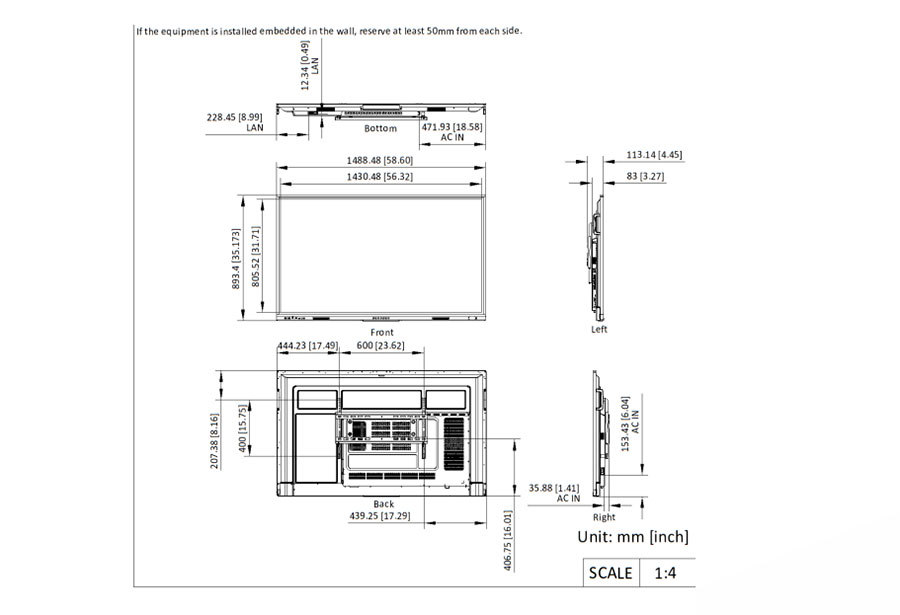 Màn hình tương tác Hikvision DS-D5B65RB/EP