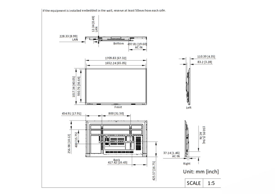 Màn hình tương tác Hikvision DS-D5B75RB/EP