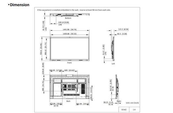 Màn hình tương tác Hikvision DS-D5C65RB/B2L