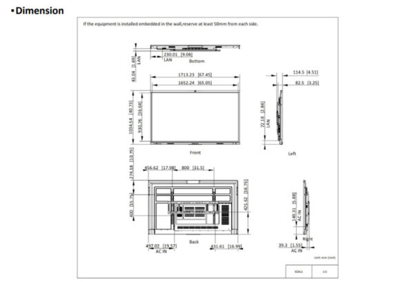 Màn hình tương tác Hikvision DS-D5C75RB/B2L