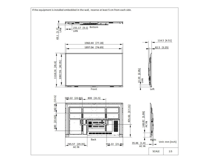 Màn hình tương tác Hikvision DS-D5C86RB/A2L