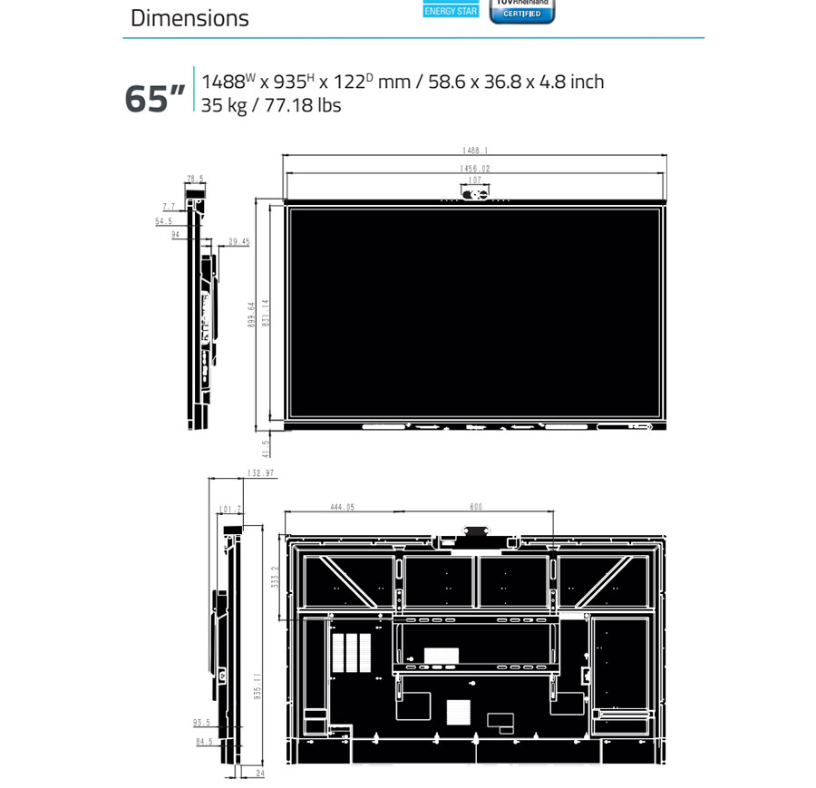 Màn hình tương tác Hisense 65MR6DE-E