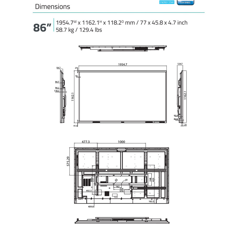 Màn hình tương tác Hisense 86MR61DE-E