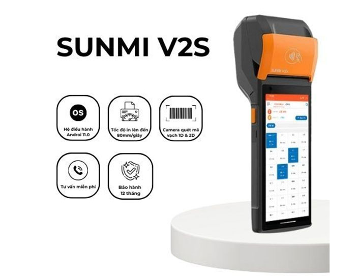 Máy bán hàng POS Sunmi V2s