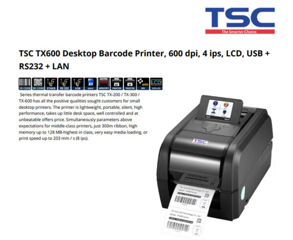Máy in mã vạch TSC TX610