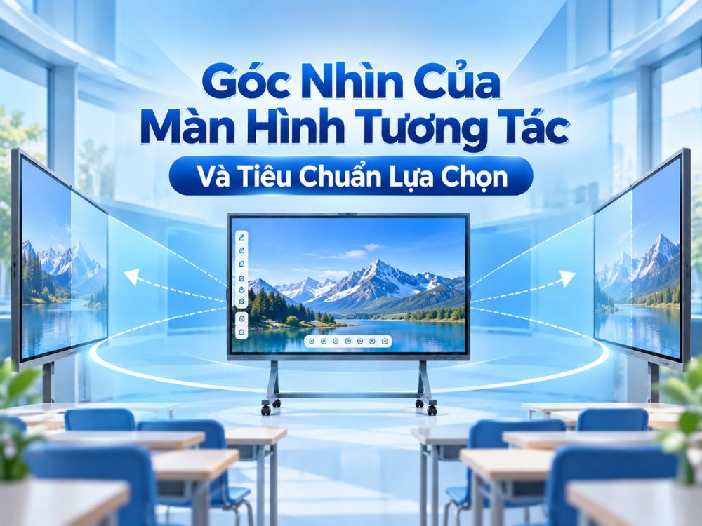 Góc nhìn của màn hình tương tác và tiêu chuẩn chọn góc nhìn tối ưu