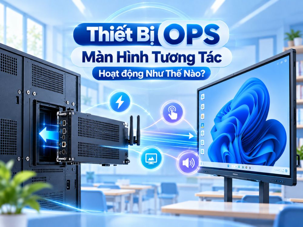 OPS màn hình tương tác hoạt động như thế nào và cẩm nang kỹ thuật toàn diện