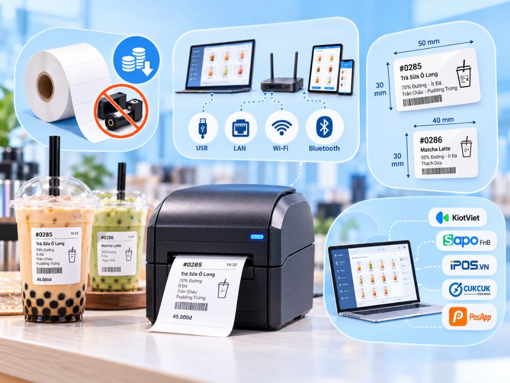 Các tiêu chí lựa chọn máy in tem trà sữa