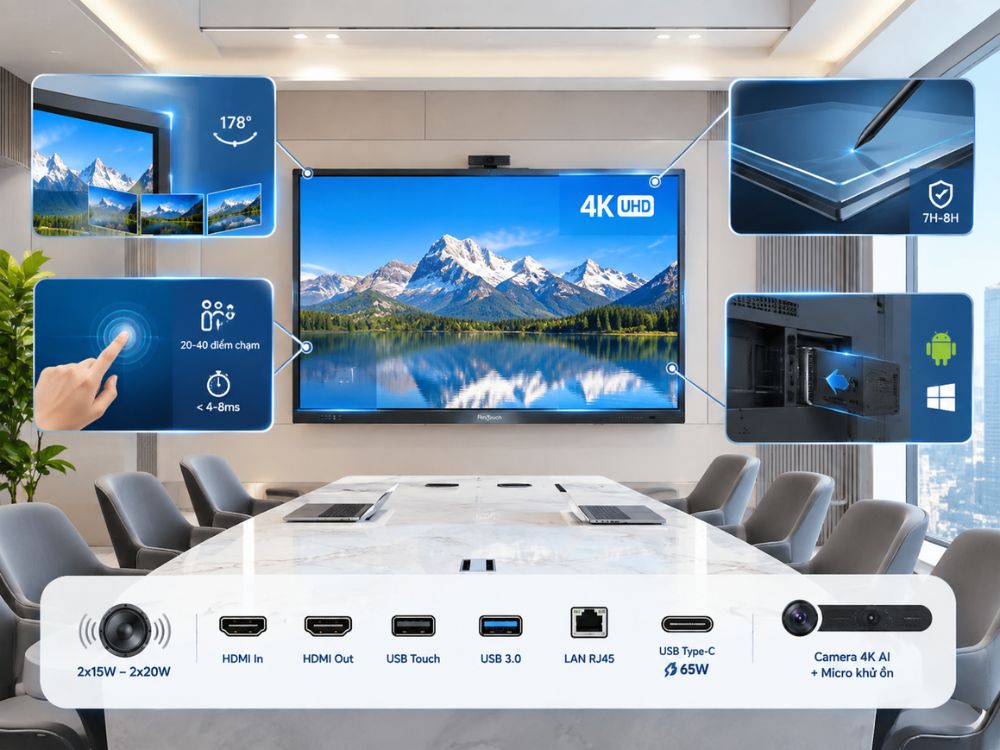 Cấu tạo màn hình tương tác
