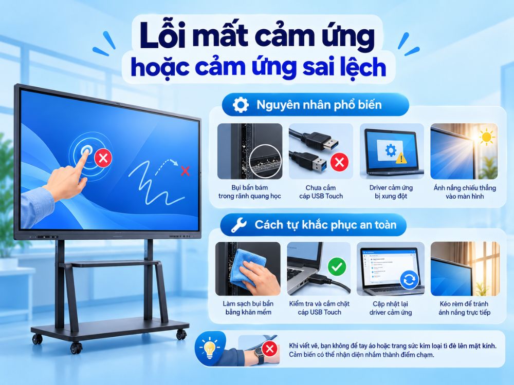 Lỗi mất cảm ứng hoặc cảm ứng sai lệch